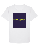 faqs 284 Tricou mânecă scurtă guler larg Bărbat Skater