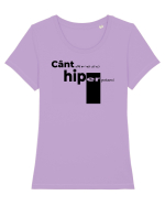 Cântăresc hiperpotami Tricou mânecă scurtă guler larg fitted Damă Expresser