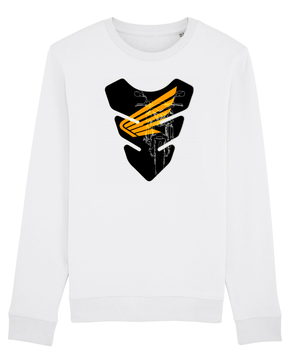 Bluză mânecă lungă Unisex Rise White
