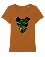 Tank Protector Ninja Tricou mânecă scurtă guler larg fitted Damă Expresser