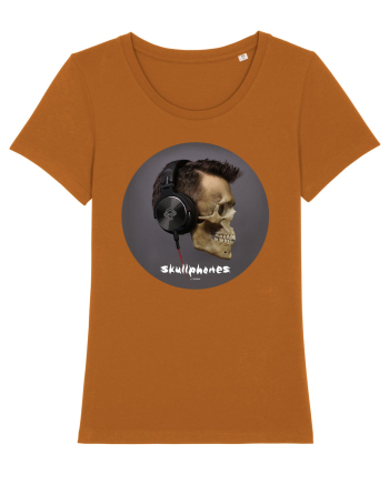 Craniu cu casti - skullphones 11 Roasted Orange