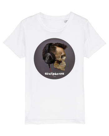 Craniu cu casti - skullphones 11 White