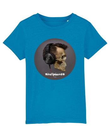 Craniu cu casti - skullphones 11 Azur