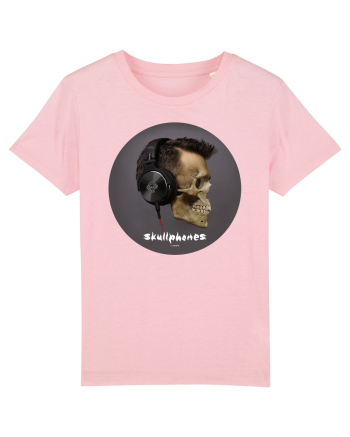 Craniu cu casti - skullphones 11 Cotton Pink