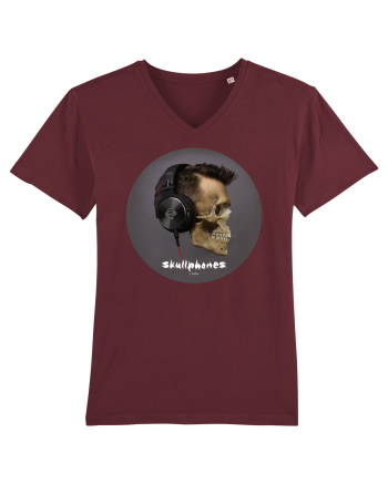 Craniu cu casti - skullphones 11 Burgundy