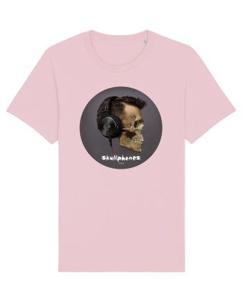 Craniu cu casti - skullphones 11 Cotton Pink