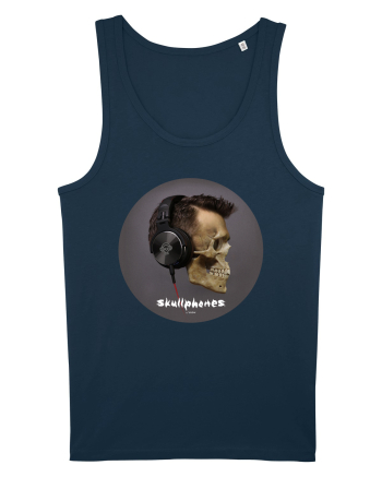 Craniu cu casti - skullphones 11 Navy
