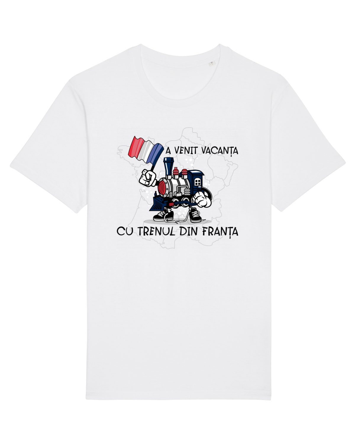 Tricou mânecă scurtă Unisex Rocker White