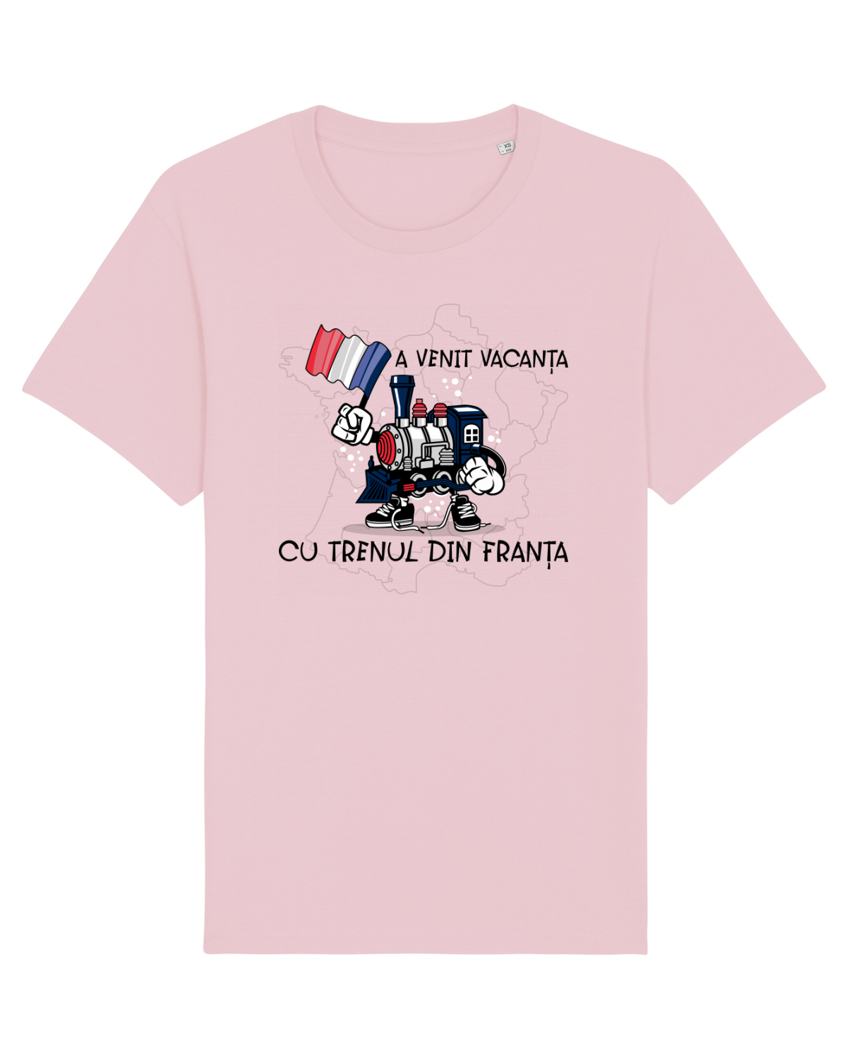 Tricou mânecă scurtă Unisex Rocker Cotton Pink