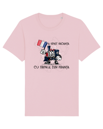 A venit vacanța cu trenul din Franța Cotton Pink