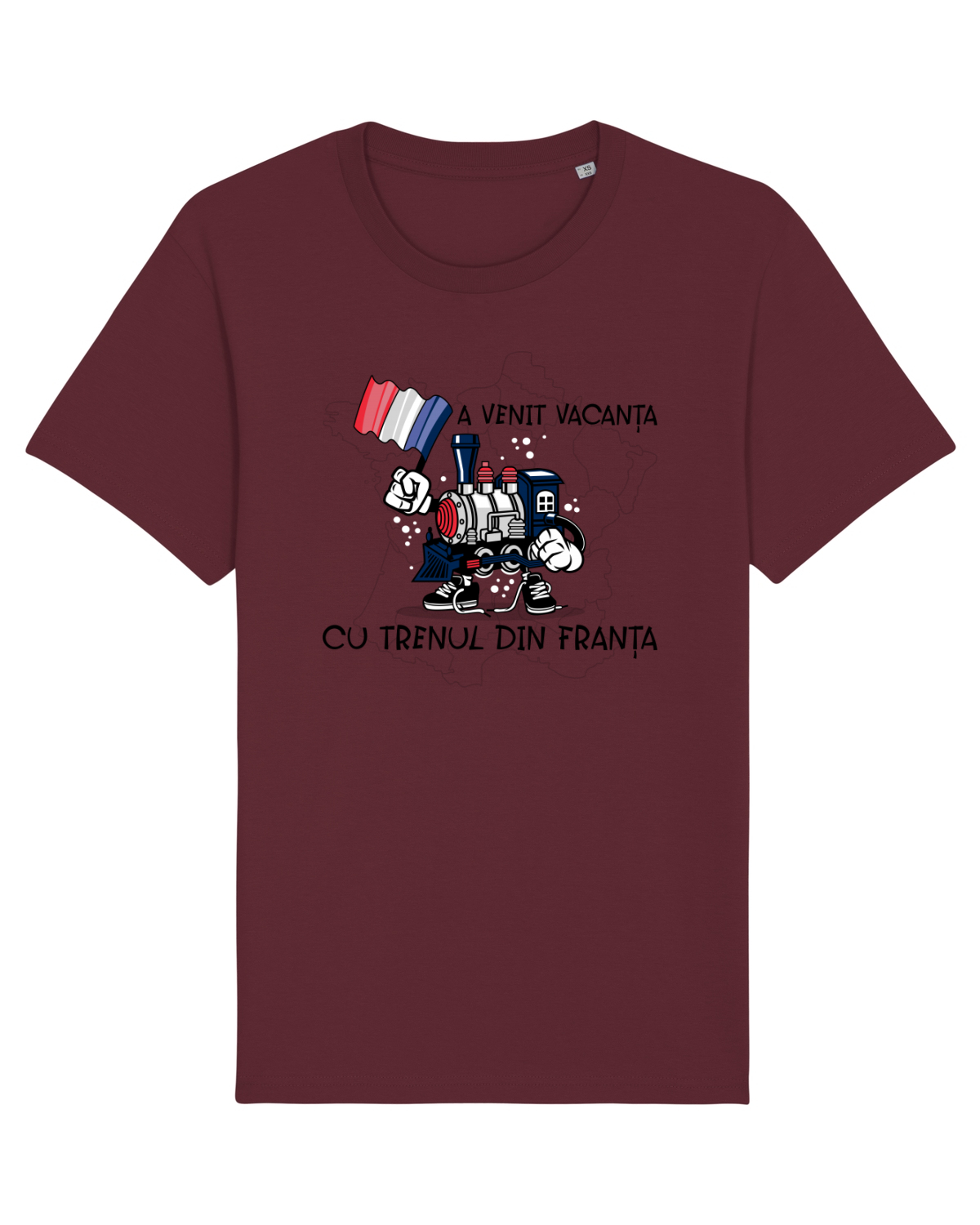 Tricou mânecă scurtă Unisex Rocker Burgundy