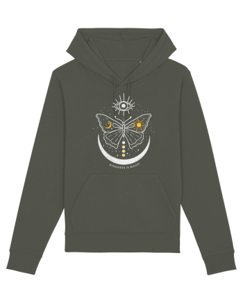 Mystical Moth Kindness is Magic Khaki