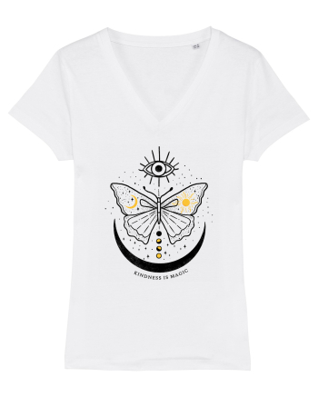 Mystical Moth Kindness is Magic White