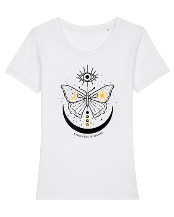 Mystical Moth Kindness is Magic White