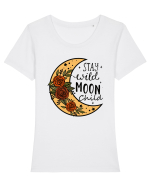 Stay Wild Moon Child Tricou mânecă scurtă guler larg fitted Damă Expresser