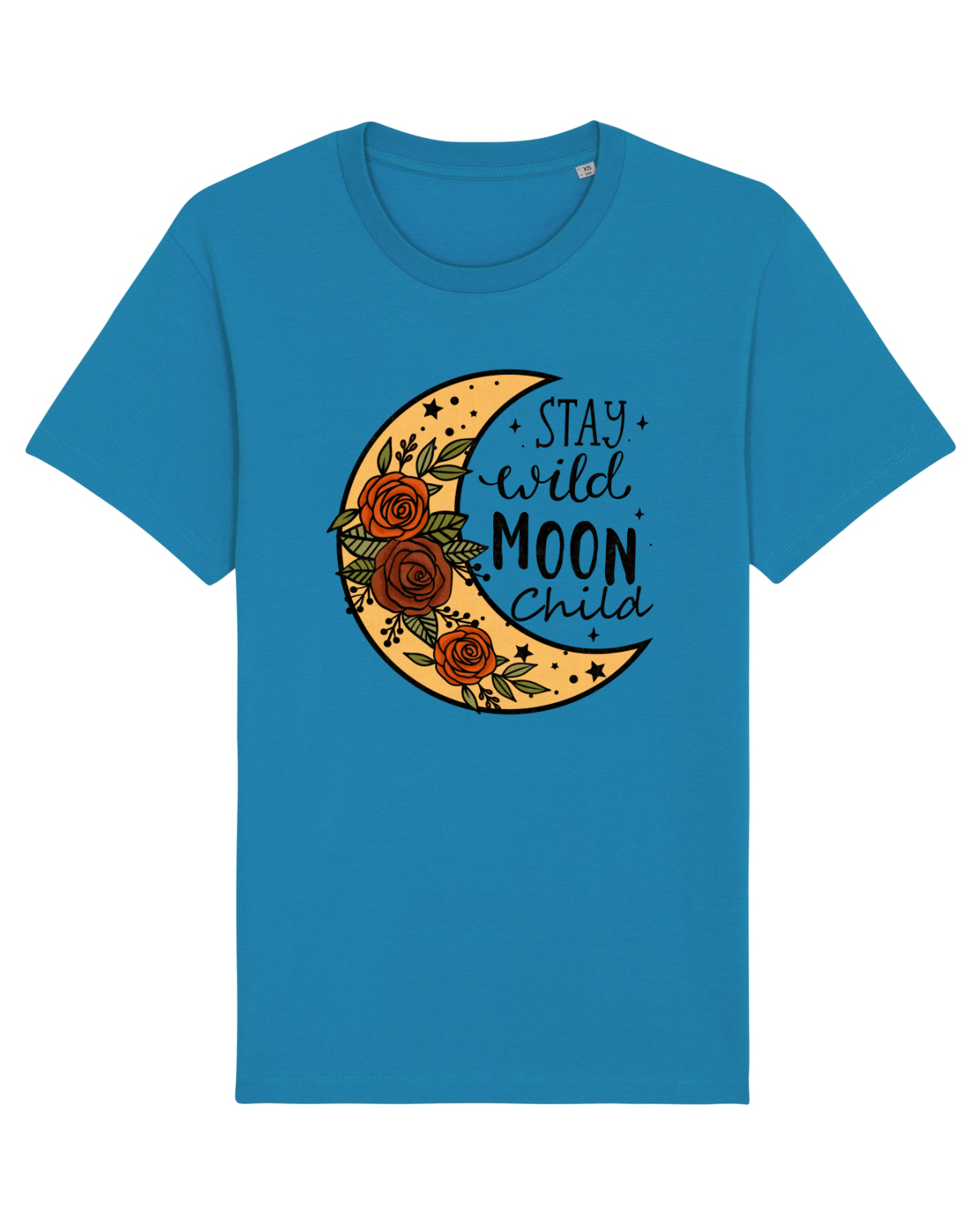 Tricou mânecă scurtă Unisex Rocker Azur