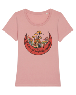 We are all perfectly imperfect Tricou mânecă scurtă guler larg fitted Damă Expresser