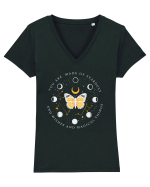 You are made of stardust and wishes and magical things Tricou mânecă scurtă guler V Damă Evoker