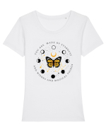 You are made of stardust and wishes and magical things Tricou mânecă scurtă guler larg fitted Damă Expresser