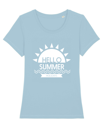Hello Summer Holidays Sky Blue