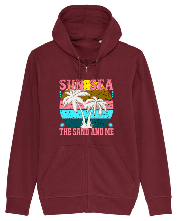 Sun Sea the Sand and Me Burgundy