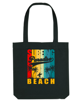 Surfing Paradise Beach Black