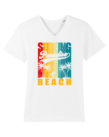 Surfing Paradise Beach White