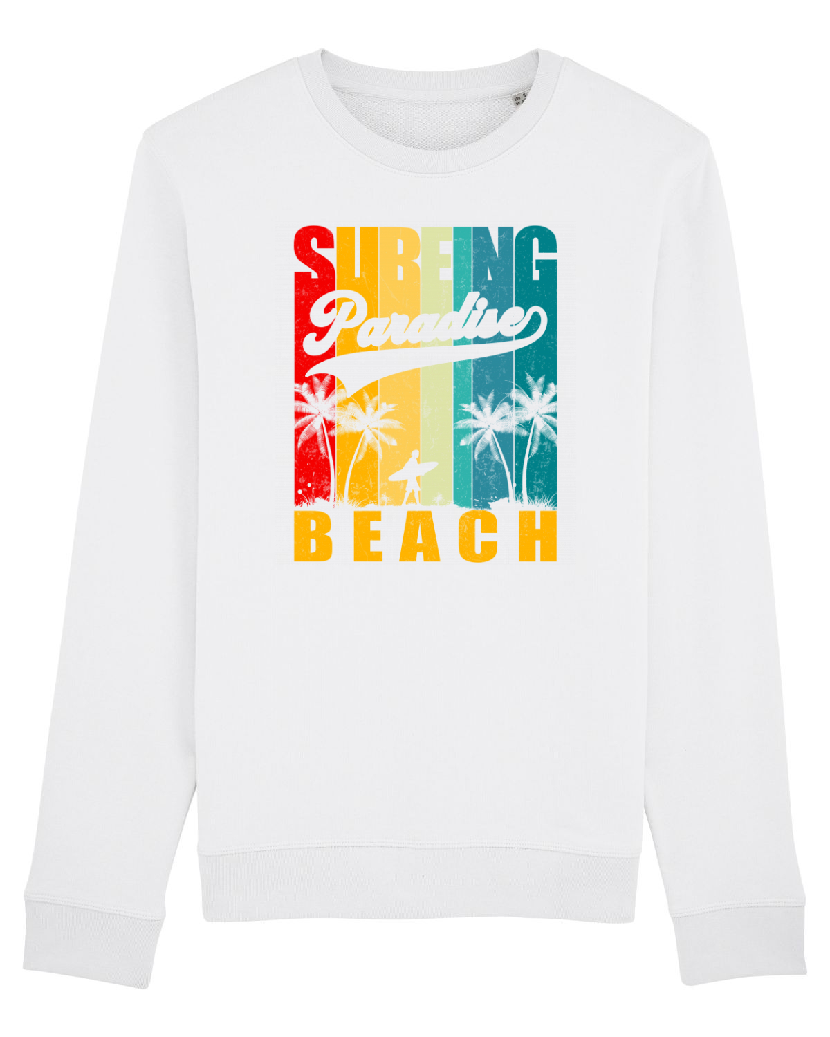 Bluză mânecă lungă Unisex Rise White