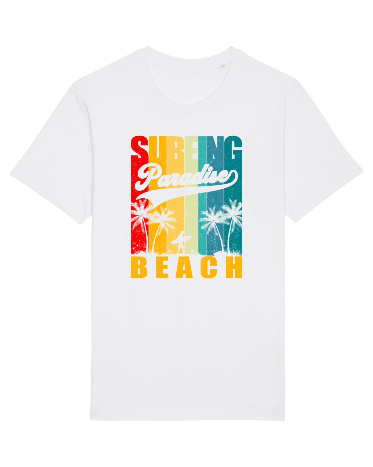 Tricou mânecă scurtă Unisex Rocker White