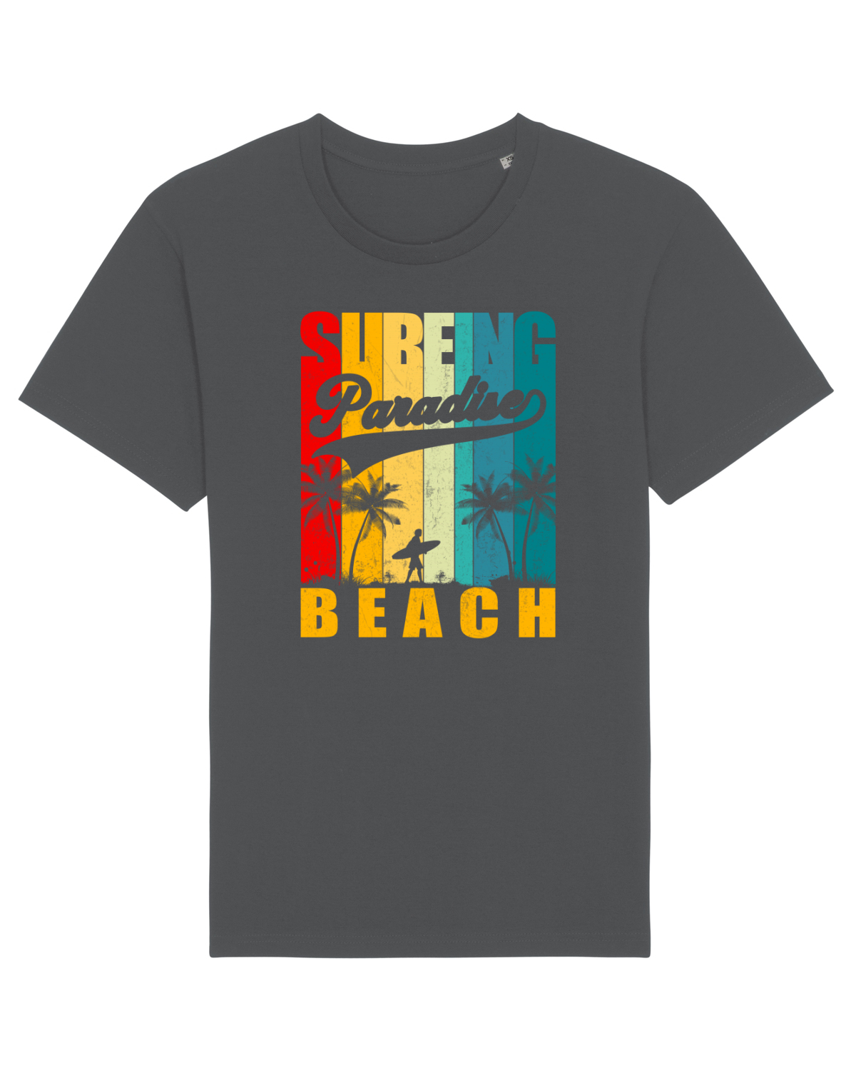 Tricou mânecă scurtă Unisex Rocker Anthracite