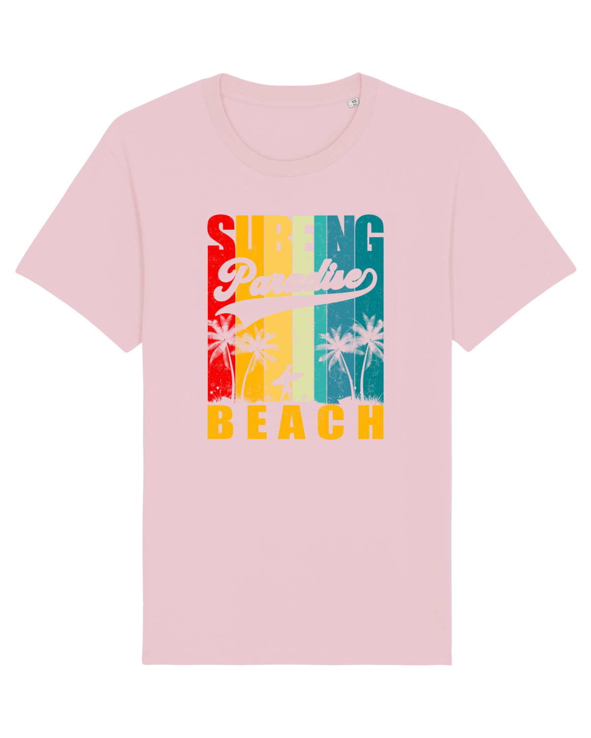 Tricou mânecă scurtă Unisex Rocker Cotton Pink