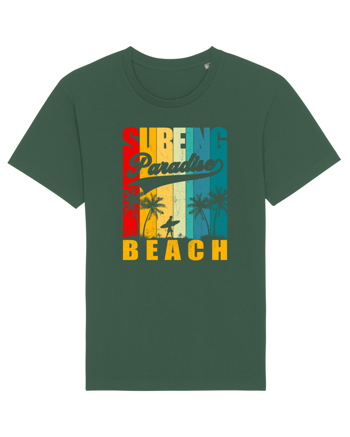 Tricou mânecă scurtă Unisex Rocker Bottle Green