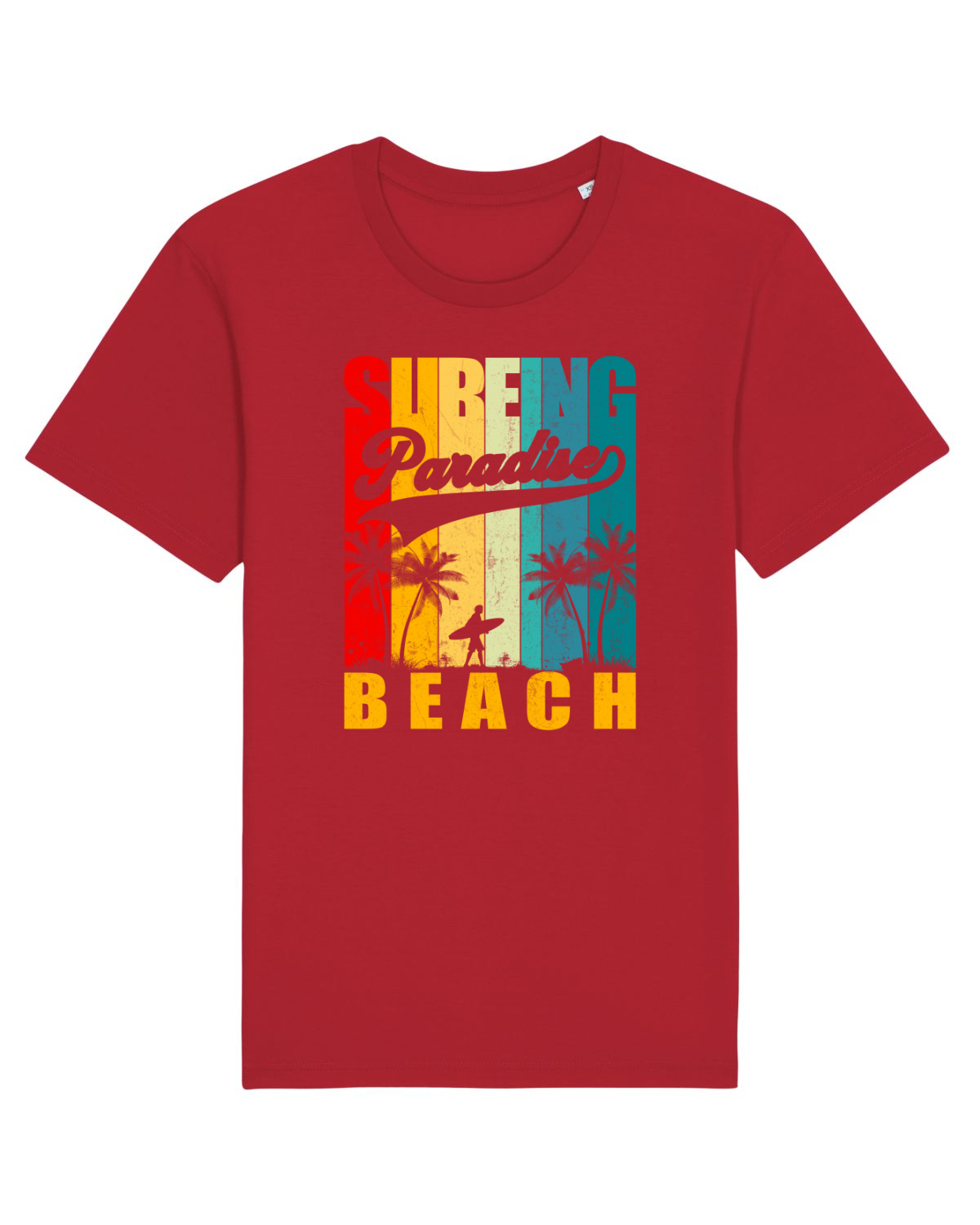 Tricou mânecă scurtă Unisex Rocker Red