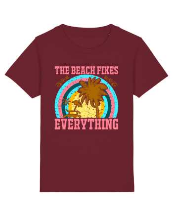 The Beach Fixes Everything Burgundy
