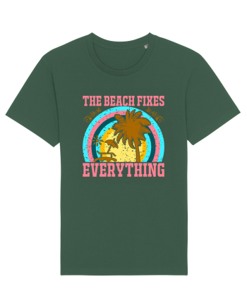 The Beach Fixes Everything Bottle Green
