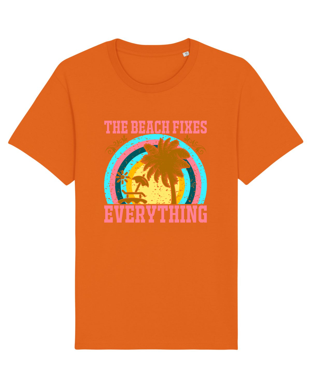 Tricou mânecă scurtă Unisex Rocker Bright Orange