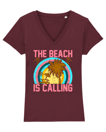 The Beach is Calling Burgundy