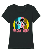 Vacay Mode Tricou mânecă scurtă guler larg fitted Damă Expresser