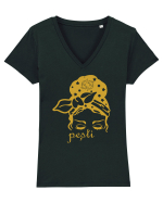 Pesti Tricou mânecă scurtă guler V Damă Evoker