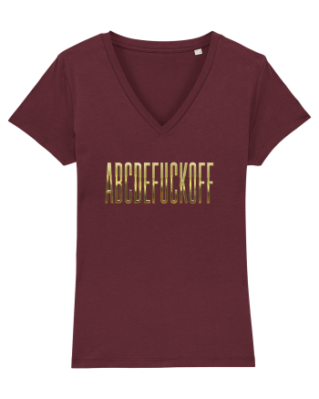 ABCDEFUCKOFF Burgundy