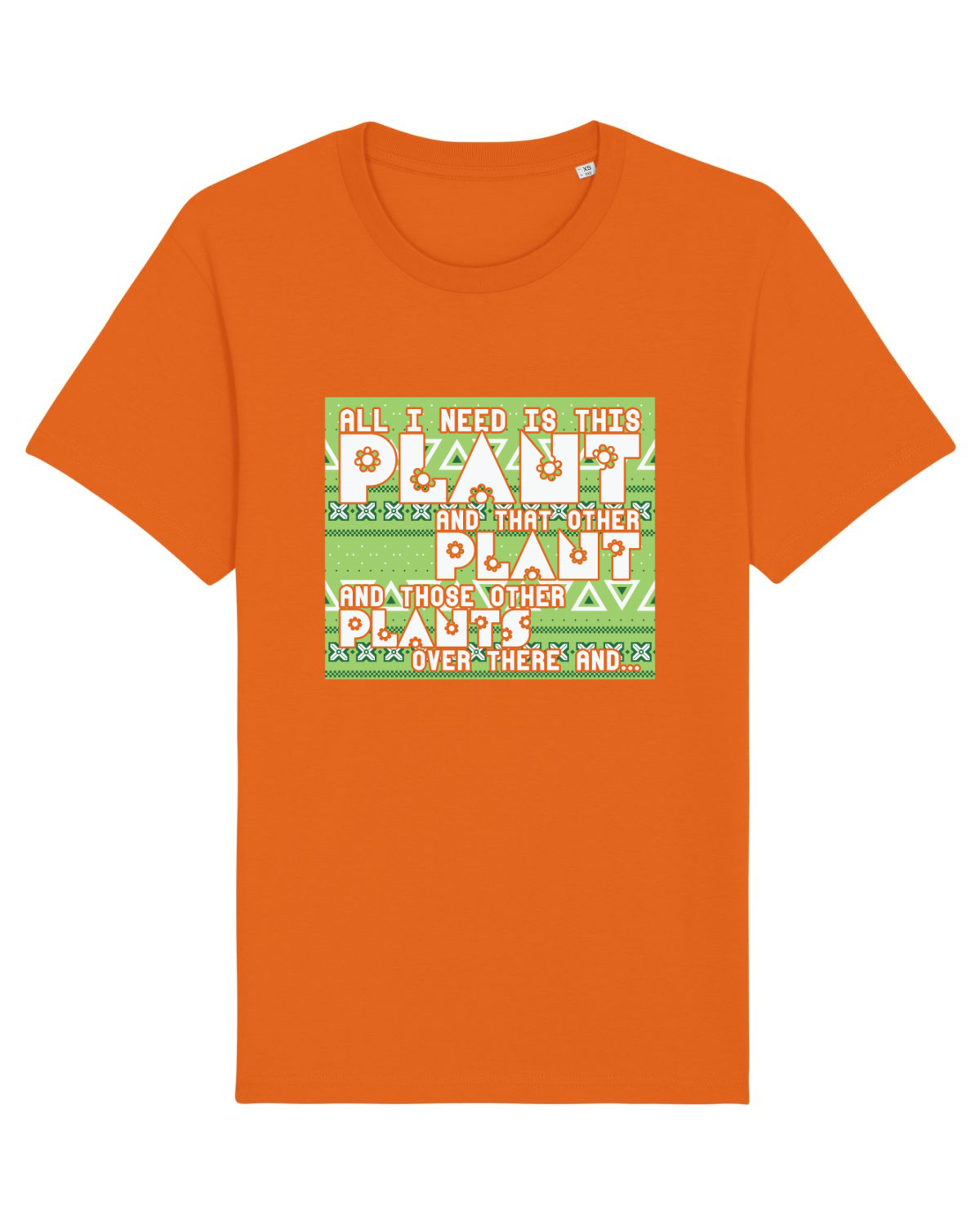 Tricou mânecă scurtă Unisex Rocker Bright Orange