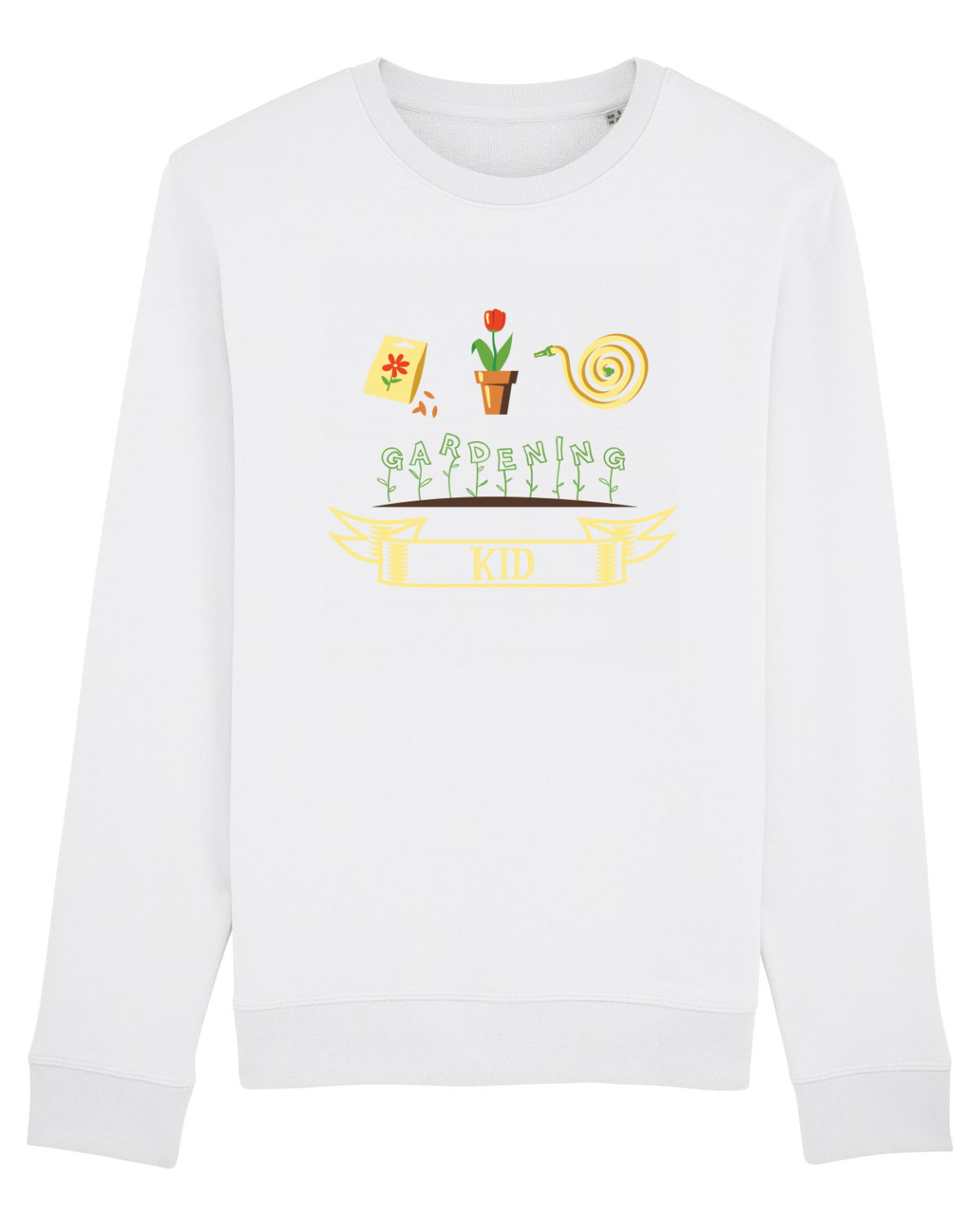 Bluză mânecă lungă Unisex Rise White