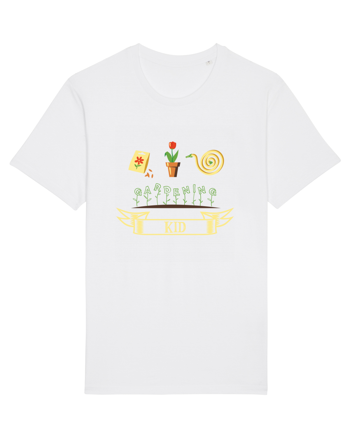 Tricou mânecă scurtă Unisex Rocker White