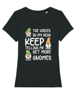 Get more gnomes Tricou mânecă scurtă guler larg fitted Damă Expresser