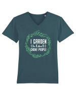 I Garden So I Don't Choke People Tricou mânecă scurtă guler V Bărbat Presenter