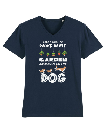 I just want to work in my garden and hangout with my dog French Navy