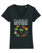 I'll Be In My Office Tricou mânecă scurtă guler V Damă Evoker