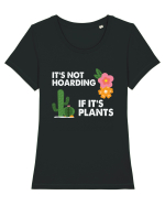 It's Hoarding If It's Plants Tricou mânecă scurtă guler larg fitted Damă Expresser