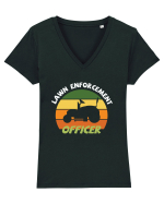 Lawn Enforcement Officer Tricou mânecă scurtă guler V Damă Evoker