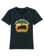 Lawn Enforcement Officer Tricou mânecă scurtă guler V Bărbat Presenter
